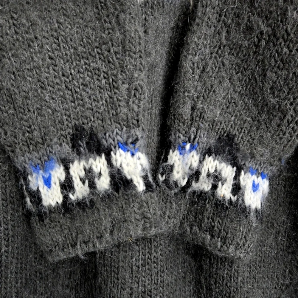 Free People Frosted Fair Isle Gray‎ Blue Cardigan Sweater